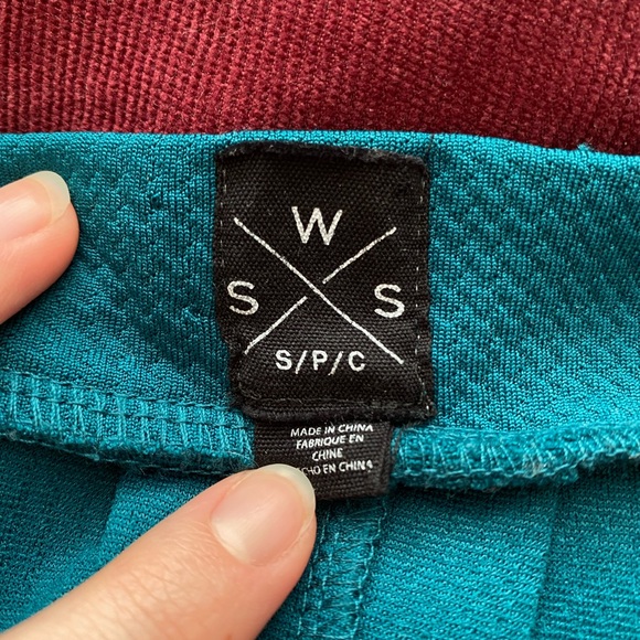 Streetwear Society Teal Pleated Mini Skirt - Picture 2 of 2